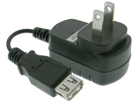 5 Volt, 300mA, Plug Supply with USB Jack