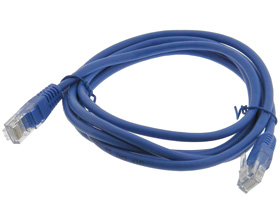 Cat-5e Cable 6ft. Stranded Copper, Blue