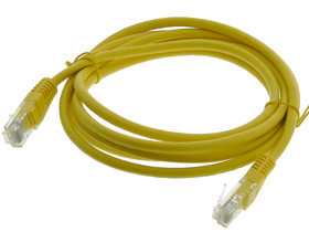 Cat-5e Cable 6ft. Stranded Copper, Yellow