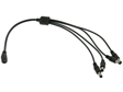 DC Power Splitter Cable, 5.5/2.1mm, 38cm. Quad Male