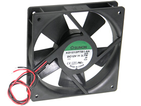 12VDC, 4-11/16in. Square X 1in. Sunon Box Fan