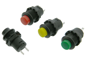 SPST-NO Pushbutton Switch Set, 4 Color