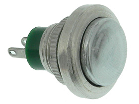 SPST-NO Pushbutton Switch, Metal Button