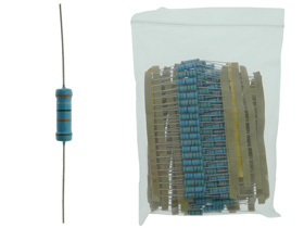 Pack of 230 - 2 Watt Resistor Assortment, High Values