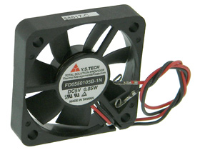 5VDC, 2in. Square X 3/8in. Y.S. Tech Box Fan, RFNE