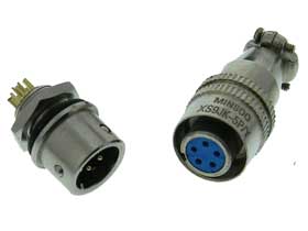 Mini Latching 9mm Connector Pair, 5Pin