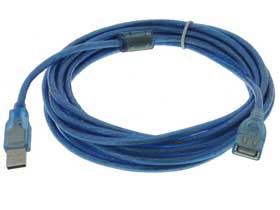 15ft USB Cable, Type A Male to Type A Female Extension