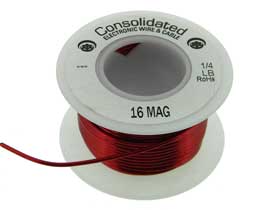 Wire, Magnet, 16AWG, 1/4lb.