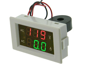 Panel Meter, LED, 300V, 50A AC