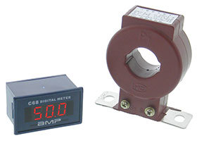 Panel Meter, LED 0-50A AC with CT