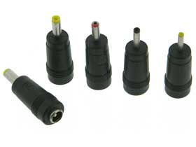 Coaxial Power Adapter 5pc. Set