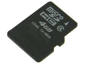 4GB Micro SD/HC Card