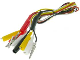 Alligator Clip Leads, 16AWG 4pc.