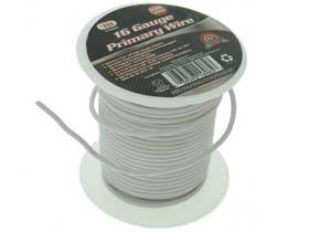 100ft. 16AWG White Automotive Wire