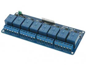 8 Channel SPDT Relay Board, Isolated 5V