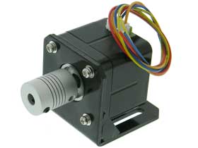 Stepper Motor. 10.4V. with Bracket/Pigtail & 6.35 Coupling