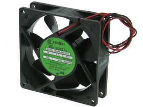 12VDC, 3-5/8in. Square X 1in. Box Fan. NMB