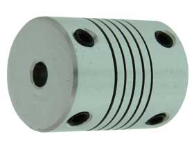 Coupling Flexible Helical Cut 4mm to 6mm