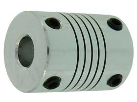 Coupling Flexible Helical Cut 7mm to 8mm