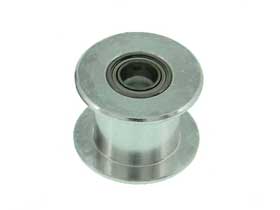 12mm Toothless Idler Pulley with Ball Bearings for 10mm Wide Belt. 5mm Shaft