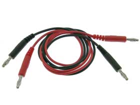 Pair of Banana Test Leads 1 Red &.1 Black