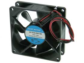 24VDC 3-1/8in Square X 1in. Box Fan Globe