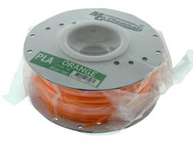 3D Printer Filament, 1.75mm PLA, 1kg. Orange