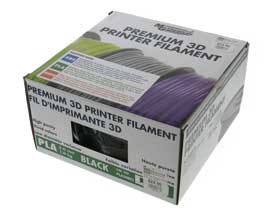 3D Printer Filament, 3.0mm PLA, 1kg. Black