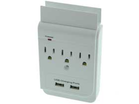 Power Outlet with USB Charger & AC Outlet