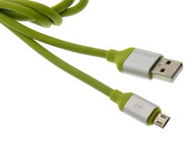 10 FEET (3 Meter)    Android Phone USB Cable. Lime Green