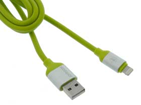 10 FEET (3 Meter)  IPhone USB-Lightning Cable. Lime Green