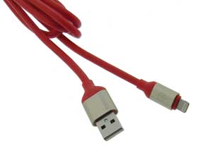 10Ft. -  (3 Meter)    IPhone USB-Lightning Cable - Red