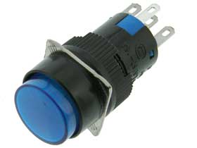 SPDT Momentary Pushbutton Switch LA16AY-11D