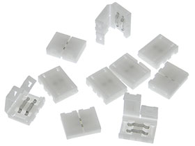 Pack of 10 - Splice Connector for 8mm LED Strip 2 Wire