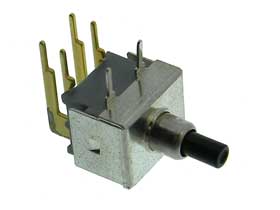 DPST-NO Right Angle Pushbutton Switch Long Button