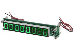 Frequency Meter. 8Digit. 100KHz-2.4Ghz Green