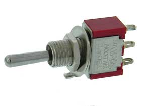 SPDT Center OFF Mini Toggle Switch, UL