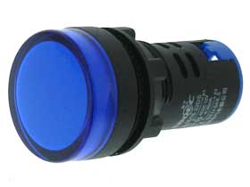 12VAC/DC Panel Indicator Blue