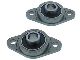 2 piece Vert. Flange Mount Bearing Block 8mm Shaft