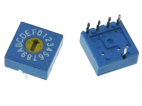 Rotary HEX (0-F) DIP Switch  True Code