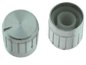 5/8in. Instrument Knob for 6mm Spline Shaft 6 Pack