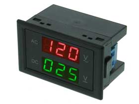 Dual Panel Meter AC: 80-150V  DC: 0-600V