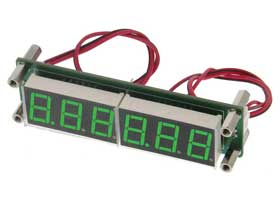 Frequency Meter. 6Digit. 100KHz-65Mhz Green