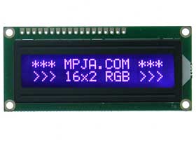 2 Line X 16 Character LCD Display with RGB LED Backlite