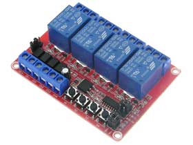 Quad Smart Relay Module 12VDC