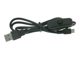 USB Power Cable with Inline Switch