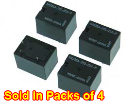 Pack of 4 - 12VDC, SPDT 20A Relay, Nikko