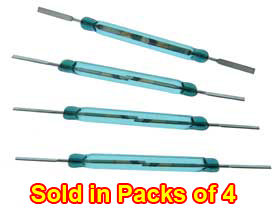 Pack of 4 - Reed Switch 100W SPST-NO