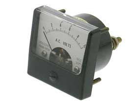 0-10VAC Mini Analog Panel Meter