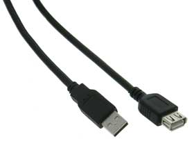 USB Type A Extension Cable, 2m